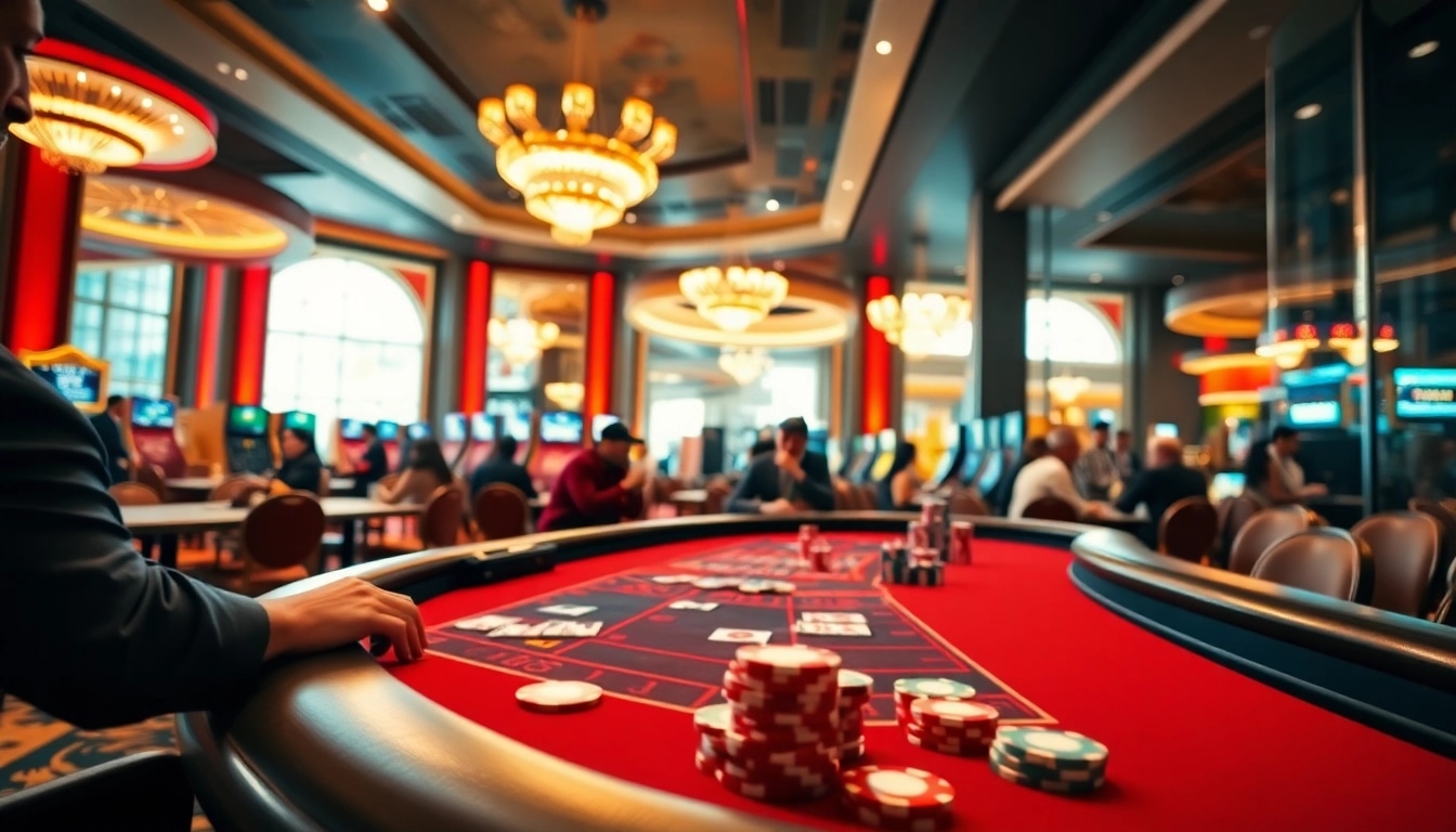 Visually stunning casino scene showcasing relaxing gaming experiences at casinospiele.de.