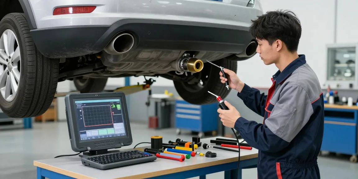 DPF Reinigung Hannover in einer modernen Werkstatt, wo Techniker Inspektion durchführen.