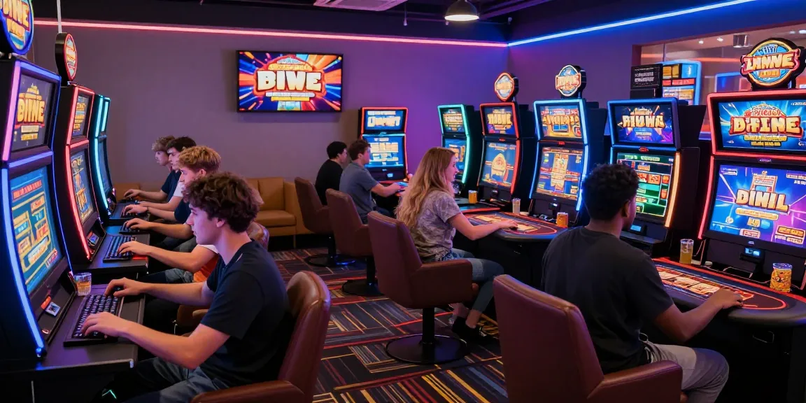 Exciting gaming experience at https://gemwin.pics/ with diverse players enjoying vibrant casino games in a modern setting.