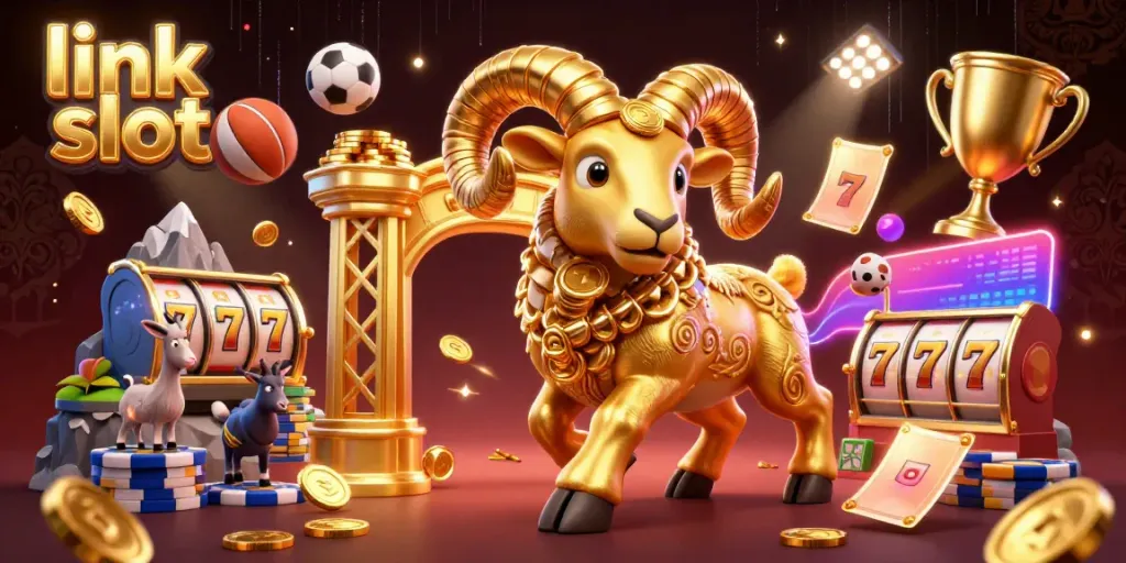 Experience thrilling action with link slot elements in a vibrant casino battle scene filled with energy.