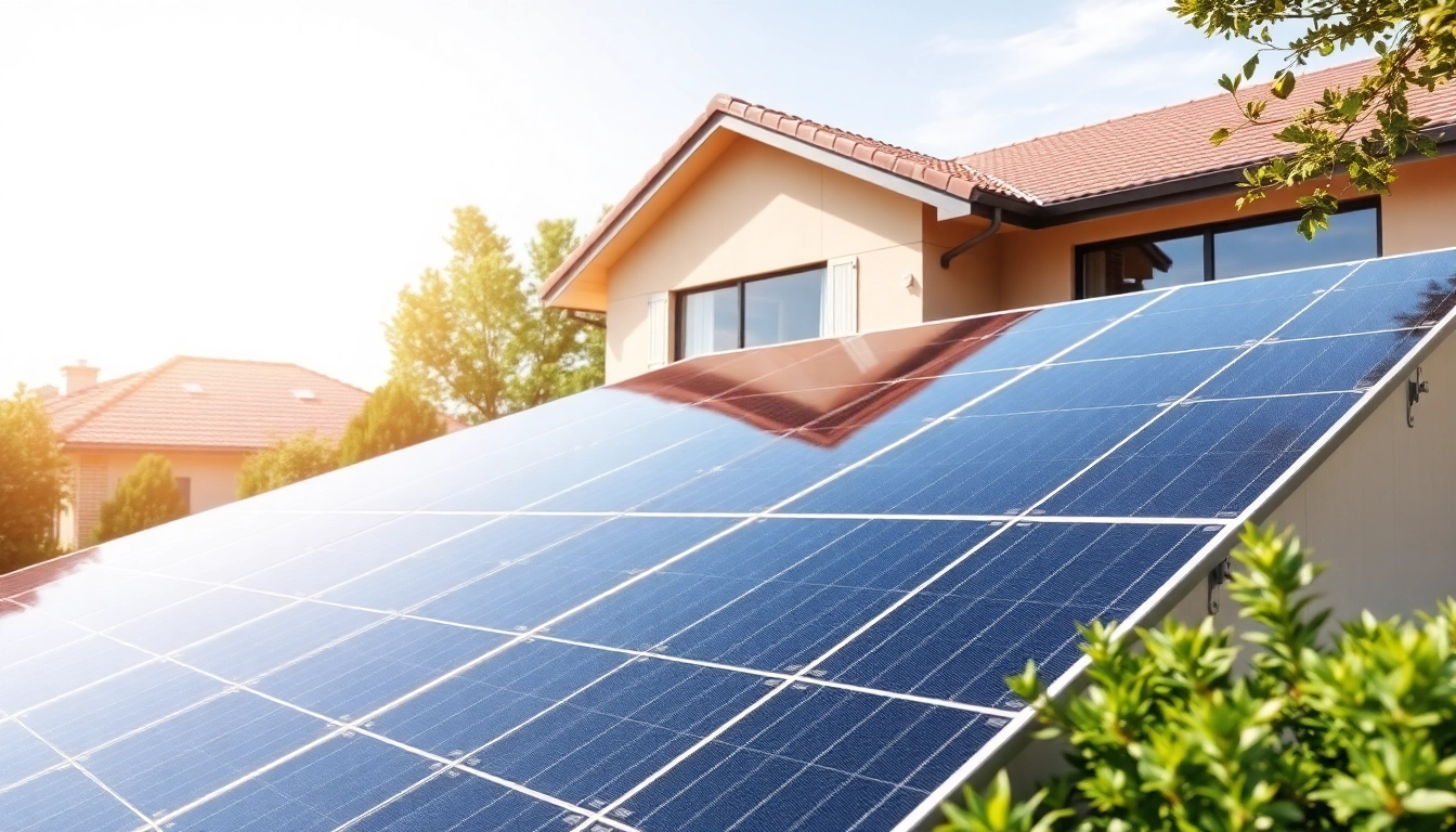 Die Berechnung der Pv anlage kosten wien in einer modernen Wohnumgebung mit Solarpanelen.