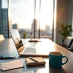 Headhunter Schweiz analysiert Lebensläufe in einem modernen Büro.