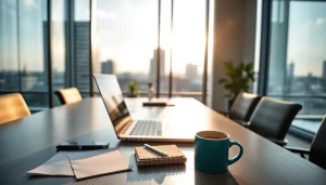 Headhunter Schweiz analysiert Lebensläufe in einem modernen Büro.