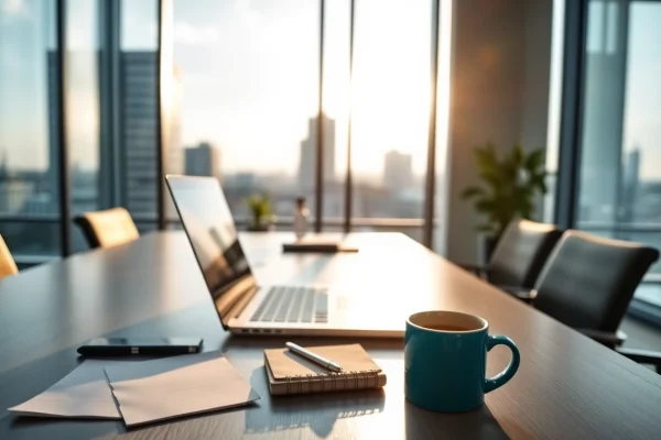 Headhunter Schweiz analysiert Lebensläufe in einem modernen Büro.