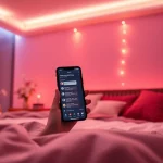 Experience the allure of ai sexting in a cozy, intimate bedroom setting.