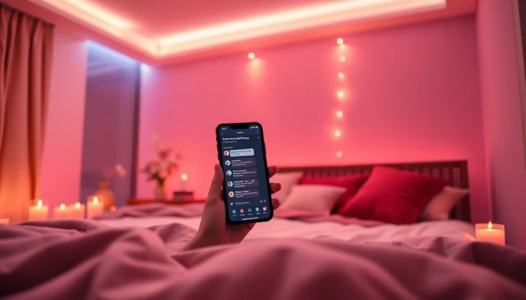 Experience the allure of ai sexting in a cozy, intimate bedroom setting.