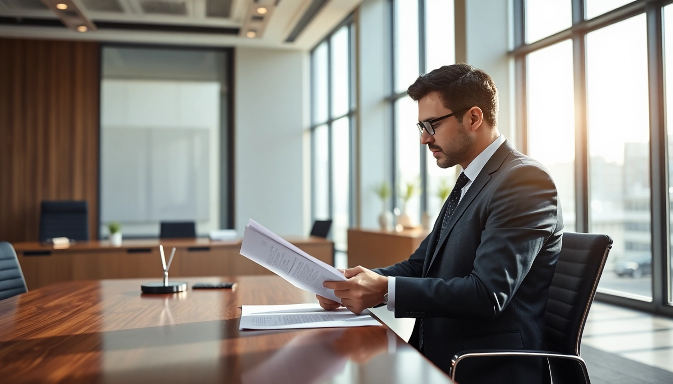 Headhunter Ingenieure analysiert Lebenslauf in modernem Büro.