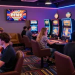 Exciting gaming experience at https://gemwin.pics/ with diverse players enjoying vibrant casino games in a modern setting.