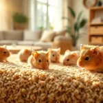 Nagermatte provides a cozy space for hamsters to relax and play