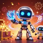 Engage with Trang chủ Sunwin featuring vibrant casino action with robotic characters and treasure!