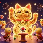 Experience the excitement of casino gaming with five88's vibrant lucky cat and festive elements.