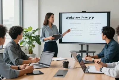 Diskussion über respektlosen Umgang am Arbeitsplatz zur Verbesserung der Unternehmenskultur.